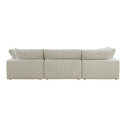Moe's Home Collection Clay Lounge Modular Sectional ~ Coastside Sand Performance Fabric