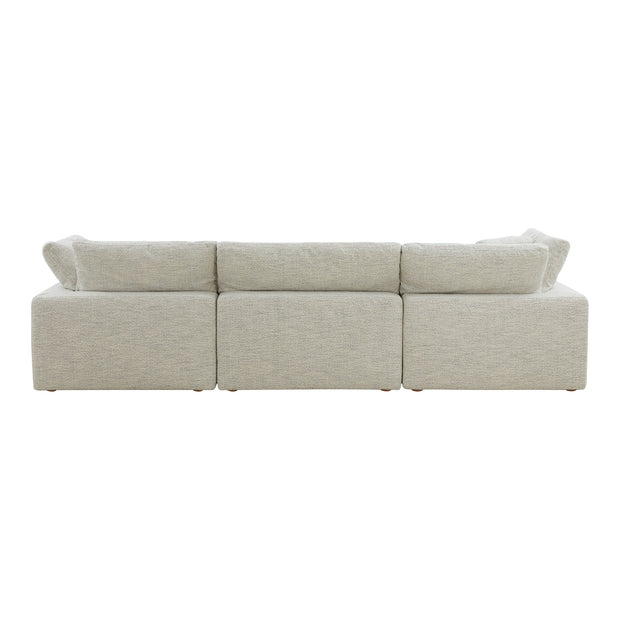 Moe's Home Collection Clay Lounge Modular Sectional ~ Coastside Sand Performance Fabric