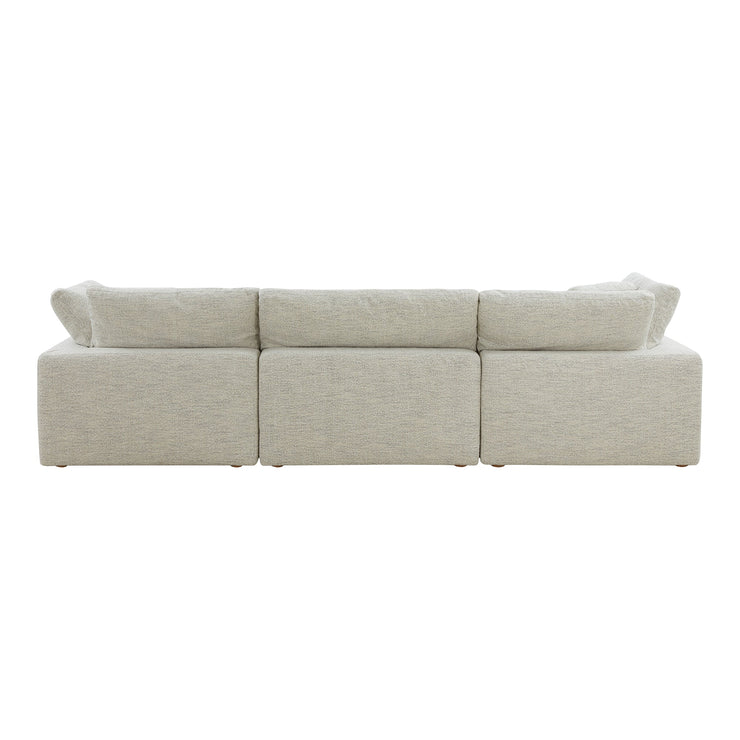 Moe's Home Collection Clay Lounge Modular Sectional ~ Coastside Sand Performance Fabric