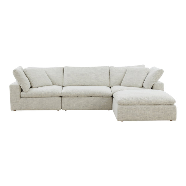 Moe's Home Collection Clay Lounge Modular Sectional ~ Coastside Sand Performance Fabric