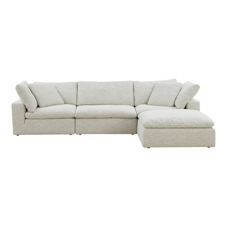 Moe's Home Collection Clay Lounge Modular Sectional ~ Coastside Sand Performance Fabric