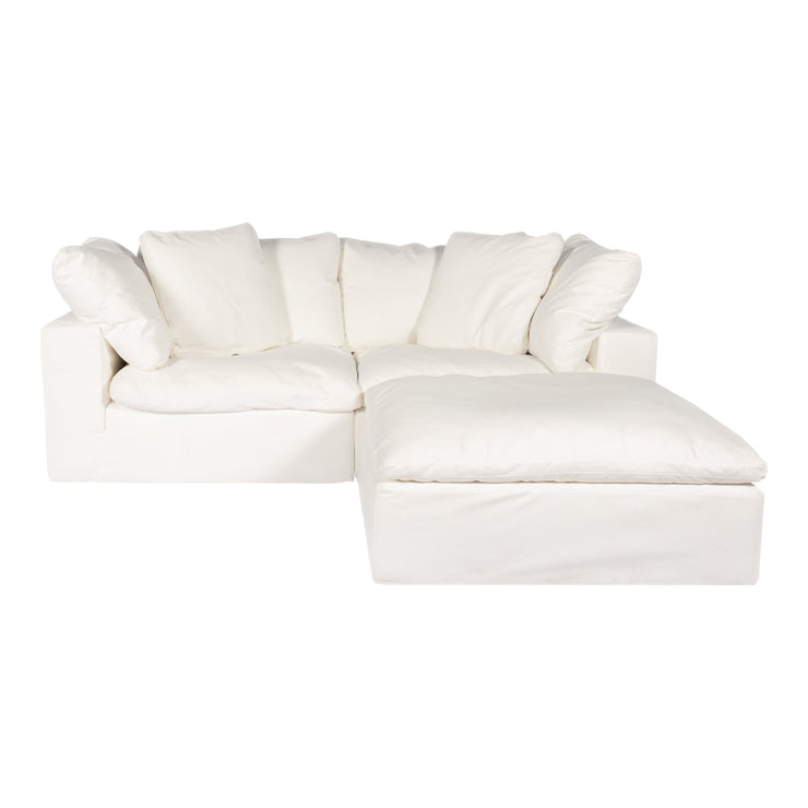 Moe's Home Collection Clay Nook Modular Sectional ~ Cream White LiveSmart Performance Fabric