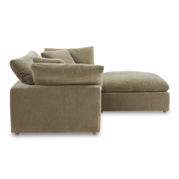 Moe's Home Collection Clay Nook Modular Sectional ~ Desert Sage Green Performance Fabric