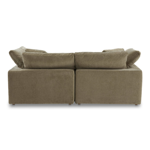 Moe's Home Collection Clay Nook Modular Sectional ~ Desert Sage Green Performance Fabric