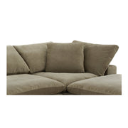 Moe's Home Collection Clay Nook Modular Sectional ~ Desert Sage Green Performance Fabric