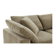Moe's Home Collection Clay Classic L-Shaped Modular Sectional ~ Desert Sage Green Performance Fabric