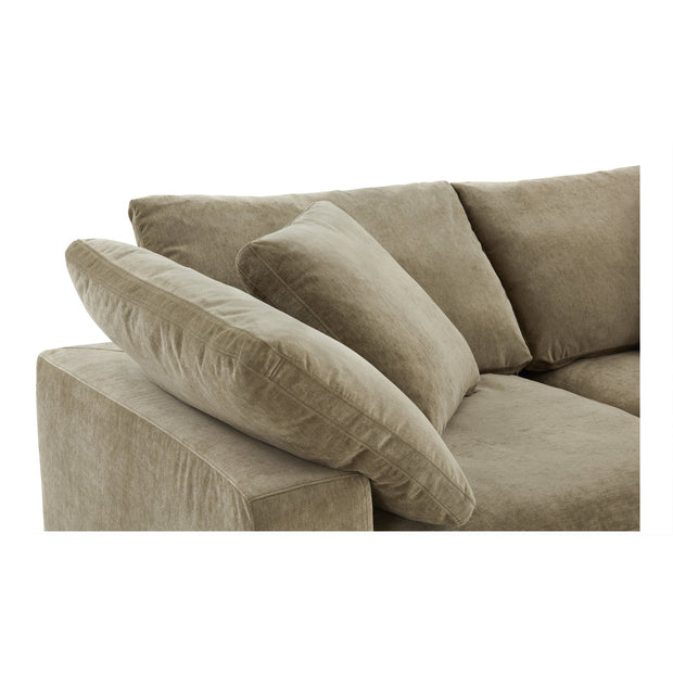 Moe's Home Collection Clay Classic L-Shaped Modular Sectional ~ Desert Sage Green Performance Fabric