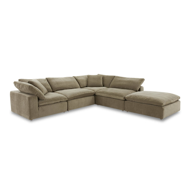 Moe's Home Collection Clay Dream Modular Sectional ~ Desert Sage Green Performance Fabric