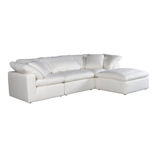 Moe's Home Collection Terra Condo Lounge Cream White Modular Sectional