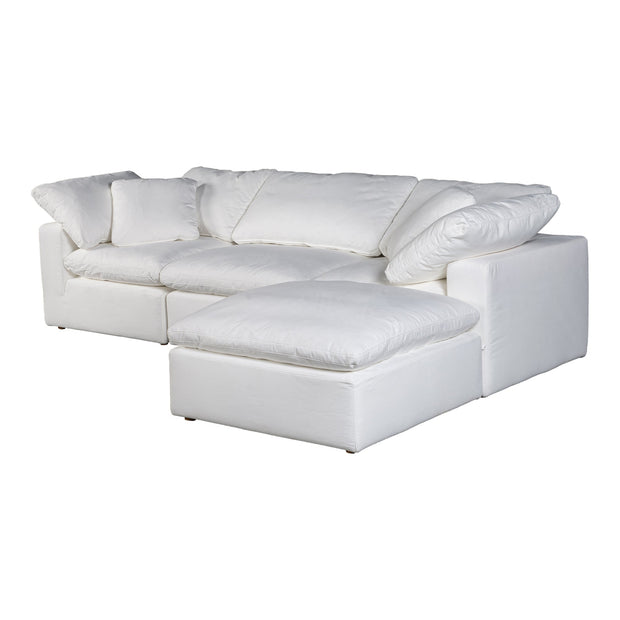 Moe's Home Collection Terra Condo Lounge Cream White Modular Sectional