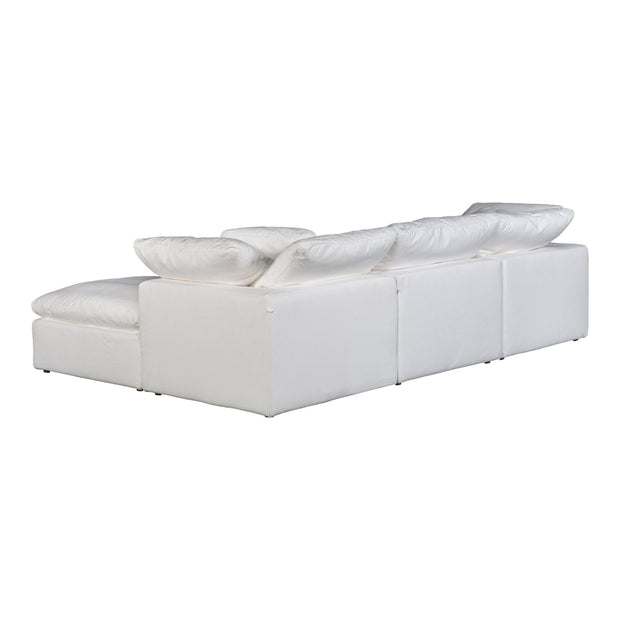 Moe's Home Collection Terra Condo Lounge Cream White Modular Sectional