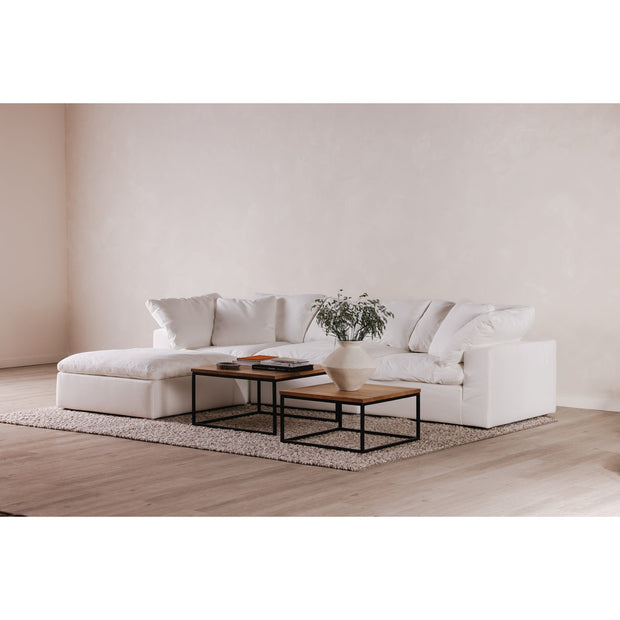 Moe's Home Collection Terra Condo Lounge Cream White Modular Sectional