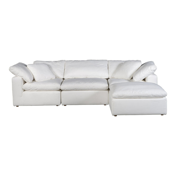 Moe's Home Collection Terra Condo Lounge Cream White Modular Sectional