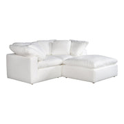 Moe's Home Collection Terra Condo Nook Cream White Modular Sectional