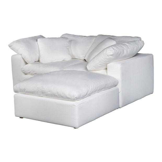 Moe's Home Collection Terra Condo Nook Cream White Modular Sectional