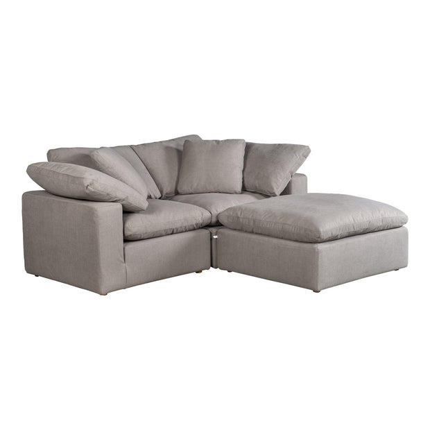 Moe's Home Collection Terra Condo Nook Light Grey Modular Sectional