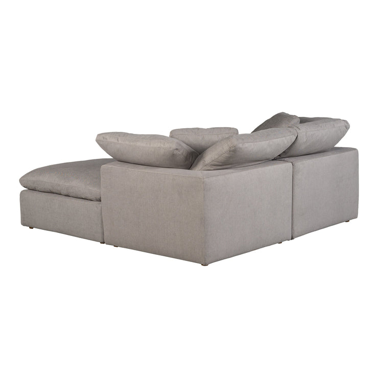 Moe's Home Collection Terra Condo Nook Light Grey Modular Sectional