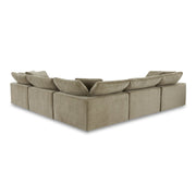 Moe's Home Collection Terra Desert Sage Classic L-Shaped Modular Sectional