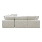 Moe's Home Collection Terra Coastside Sand Condo Classic L-Shaped Modular Sectional