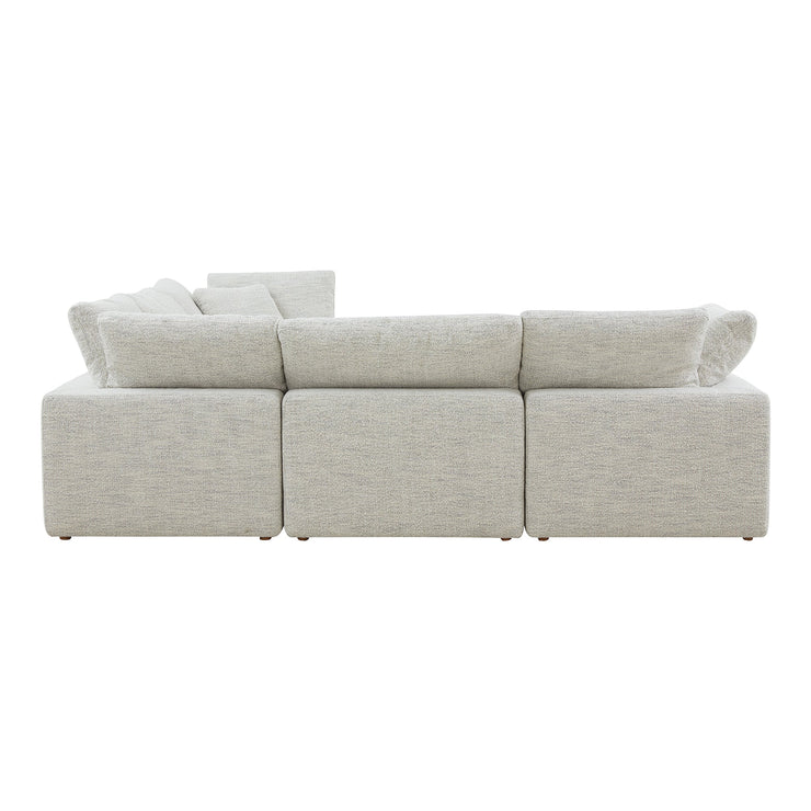 Moe's Home Collection Terra Coastside Sand Condo Classic L-Shaped Modular Sectional