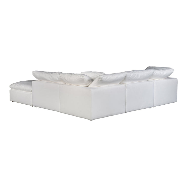 Moe's Home Collection Terra Condo Dream Cream White Modular Sectional
