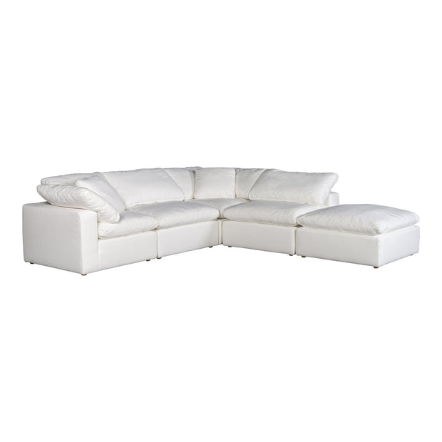 Moe's Home Collection Terra Condo Dream Cream White Modular Sectional