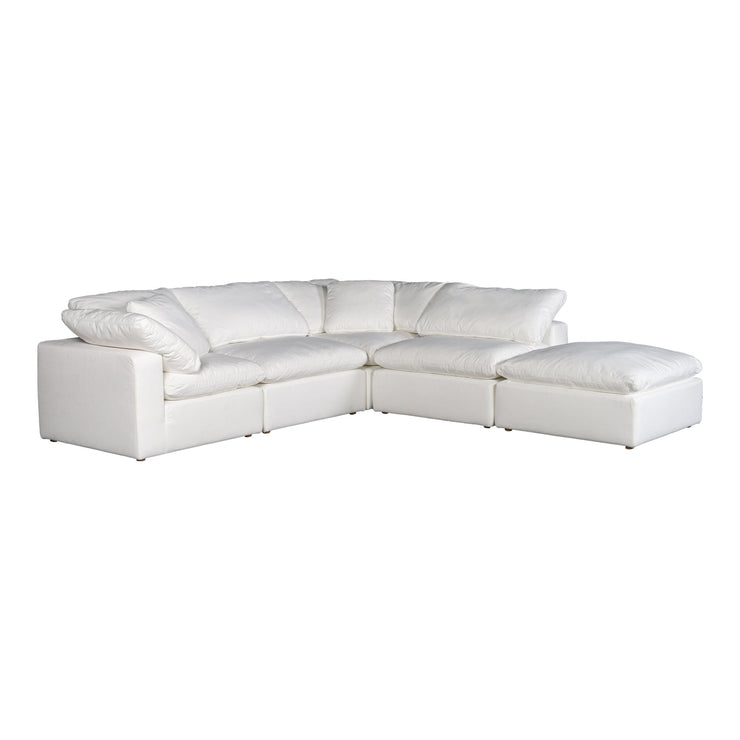 Moe's Home Collection Terra Condo Dream Cream White Modular Sectional