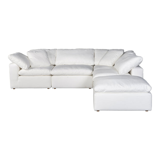 Moe's Home Collection Terra Condo Dream Cream White Modular Sectional