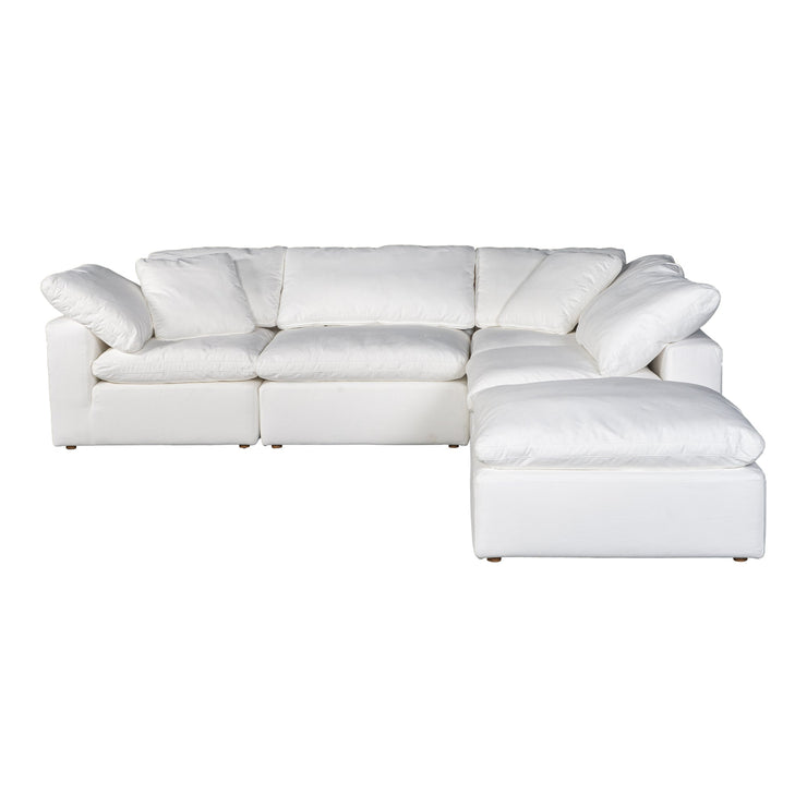 Moe's Home Collection Terra Condo Dream Cream White Modular Sectional