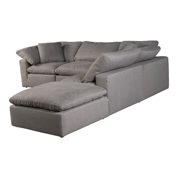 Moe's Home Collection Terra Condo Dream  Light Grey Modular Sectional