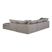 Moe's Home Collection Terra Condo Dream  Light Grey Modular Sectional