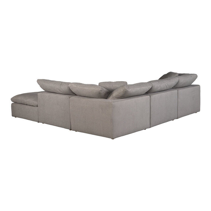Moe's Home Collection Terra Condo Dream  Light Grey Modular Sectional