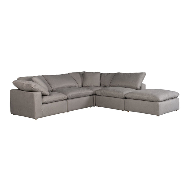 Moe's Home Collection Terra Condo Dream  Light Grey Modular Sectional