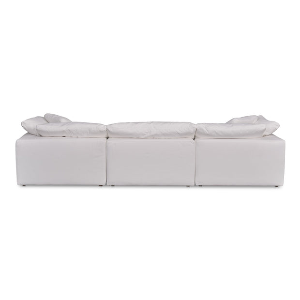 Moe's Home Collection Clay Modular Sofa ~ Cream White LiveSmart Performance Fabric