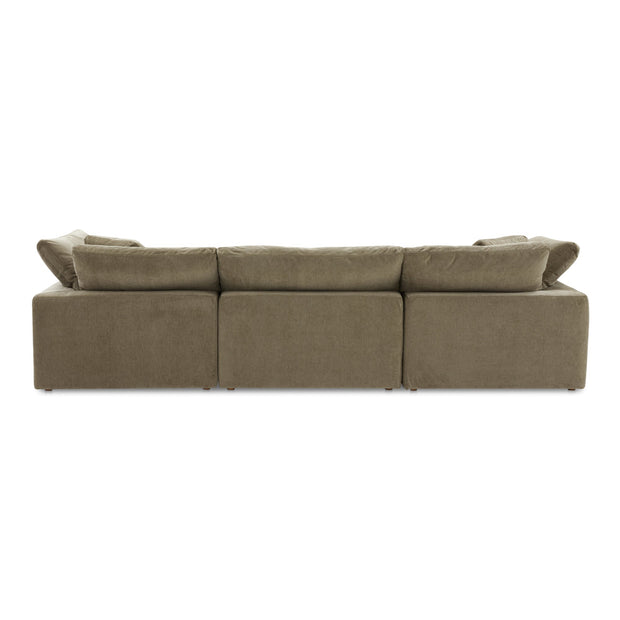 Moe's Home Collection Clay Modular Sofa ~ Desert Sage Green Performance Fabric