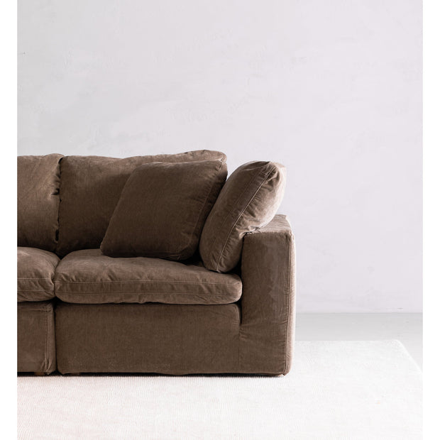 Moe's Home Collection Clay Modular Sofa ~ Desert Sage Green Performance Fabric