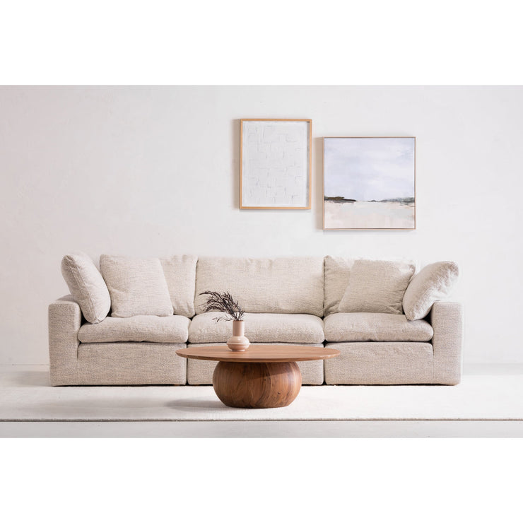 Moe's Home Collection Clay Modular Sofa ~ Coastside Sand Performance Fabric