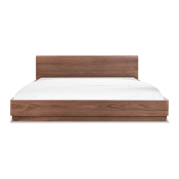 Moe's Home Collection Round Off Walnut Brown Queen Bed