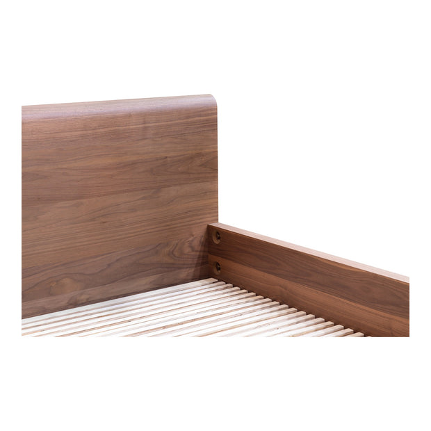 Moe's Home Collection Round Off Walnut Brown Queen Bed