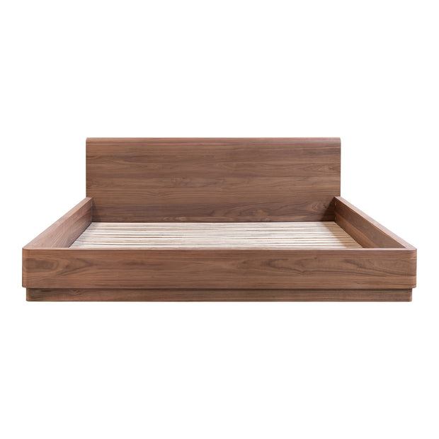 Moe's Home Collection Round Off Walnut Brown Queen Bed