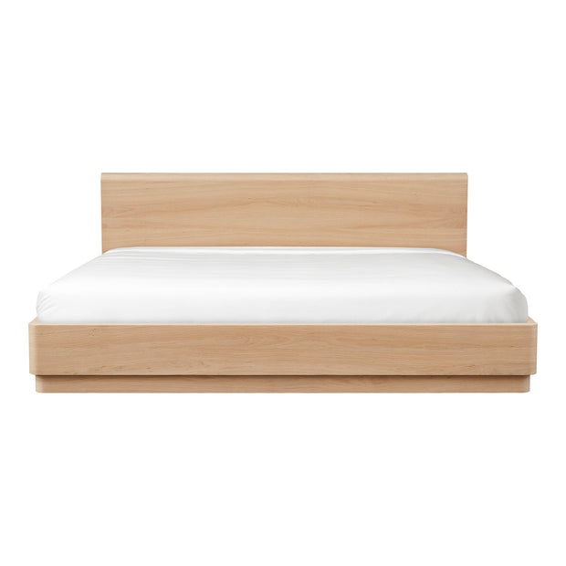 Moe's Home Collection Round Off Light Oak Brown Queen Bed