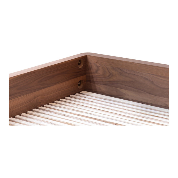 Moe's Home Collection Round Off Walnut Brown King Bed
