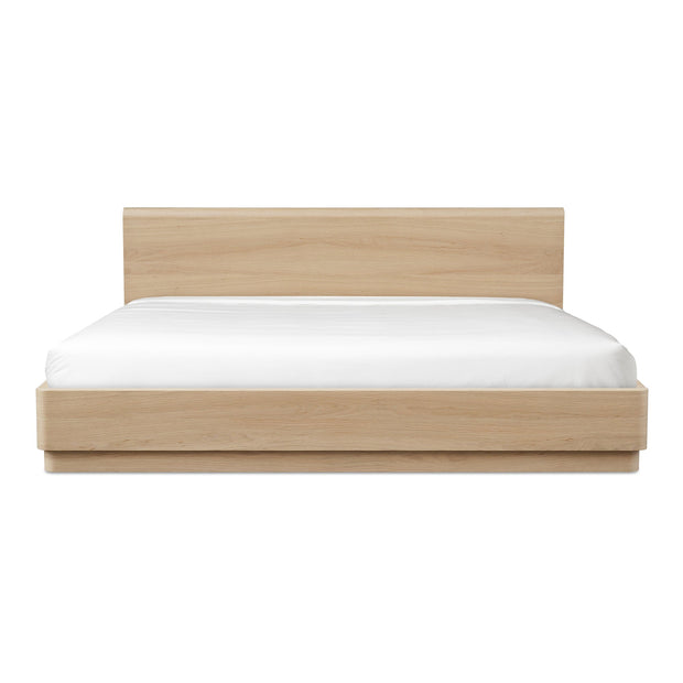 Moe's Home Collection Round Off Light Oak Brown King Bed