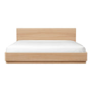 Moe's Home Collection Round Off Light Oak Brown King Bed