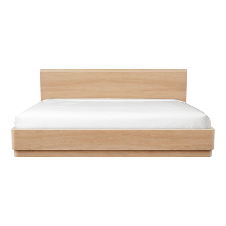 Moe's Home Collection Round Off Light Oak Brown King Bed