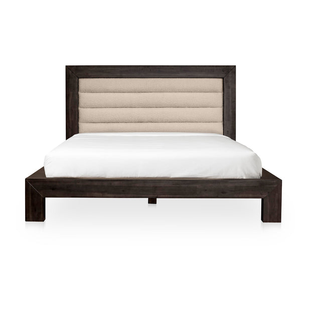 Moe's Home Collection Ashcroft Channeled Upholstered Queen Size Bed