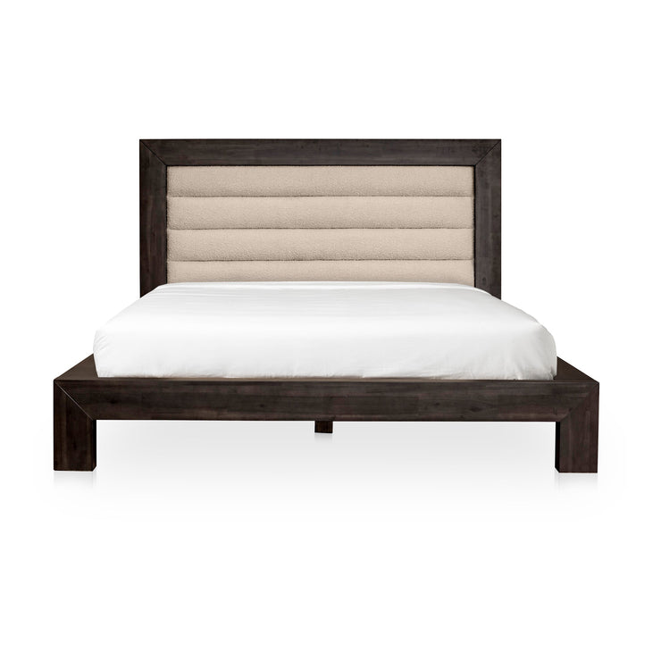 Moe's Home Collection Ashcroft Channeled Upholstered Queen Size Bed