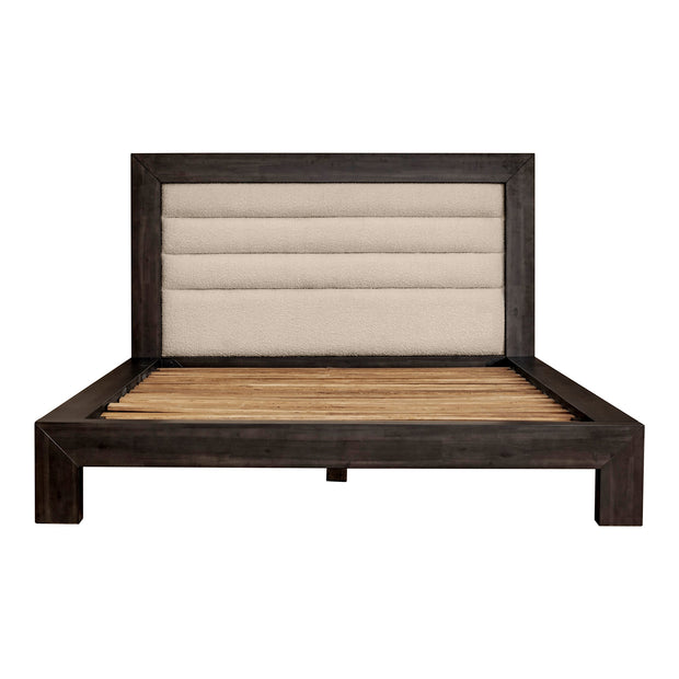 Moe's Home Collection Ashcroft Channeled Upholstered Queen Size Bed