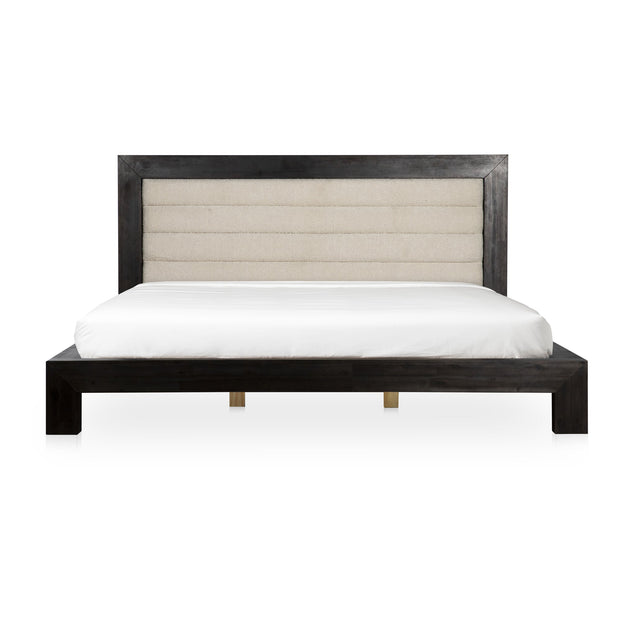 Moe's Home Collection Ashcroft Channeled Upholstered King Size Bed