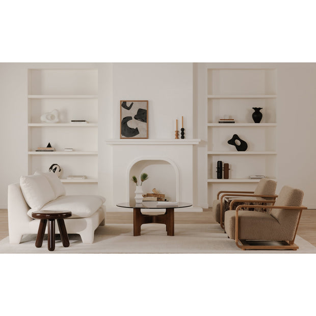 Moe's Home Collection Estelle Cream Sofa